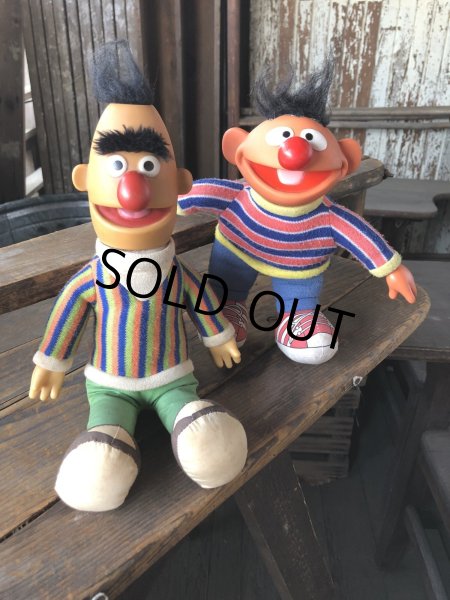 画像9: 80s Vintage Applause SESAME STREET Ernie ＆ Bert Doll Set (R614) (9)