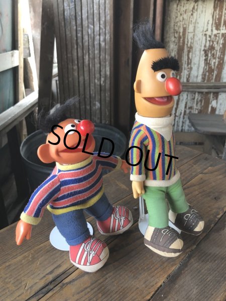 画像2: 80s Vintage Applause SESAME STREET Ernie ＆ Bert Doll Set (R614) (2)