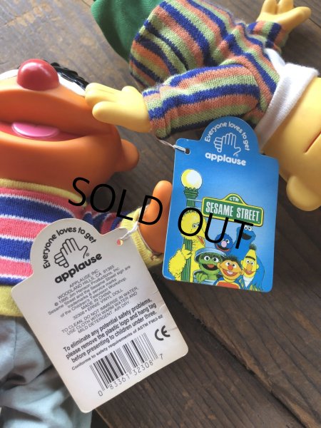 画像12: 90s Vintage Applause SESAME STREET Ernie ＆ Bert Doll Set (R615) (12)