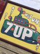 画像8: Vintage 7UP WET UN WiLD Green Bottle Submarine w/Frame 150cm x 82cm Big Size (R616) (8)