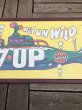 画像11: Vintage 7UP WET UN WiLD Green Bottle Submarine w/Frame 150cm x 82cm Big Size (R616) (11)
