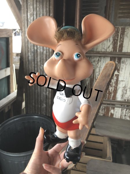画像14: 60s Vintage Topo Gigio Vinyl Doll w/Bow Tie (R624) (14)
