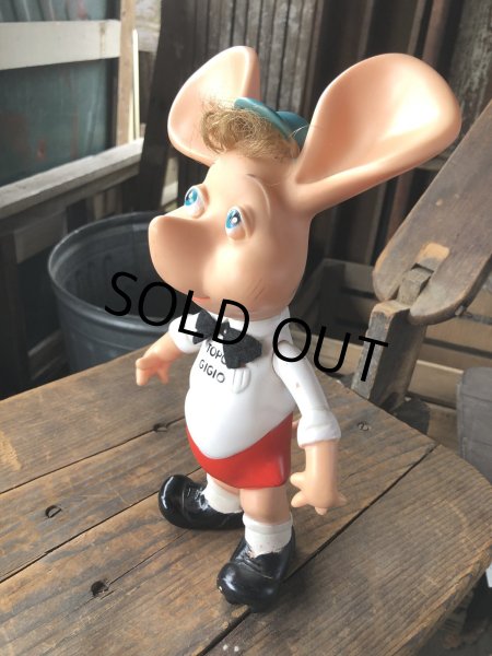 画像13: 60s Vintage Topo Gigio Vinyl Doll w/Bow Tie (R624) (13)