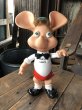 画像1: 60s Vintage Topo Gigio Vinyl Doll w/Bow Tie (R624) (1)
