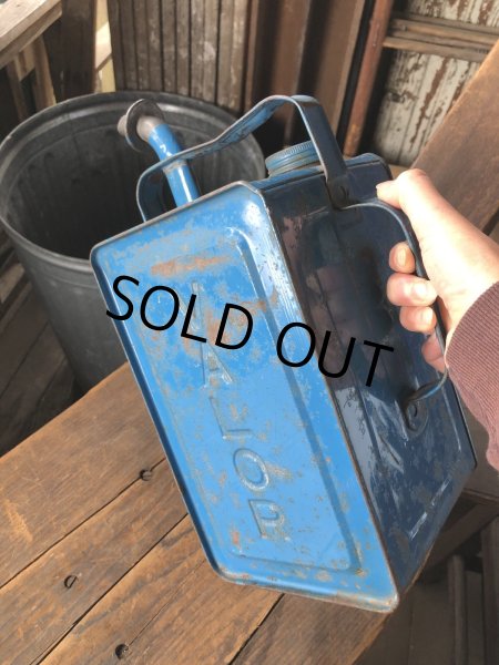 画像19: 50s Vintage ESSO Blue Valor Paraffin Can (R628)  (19)