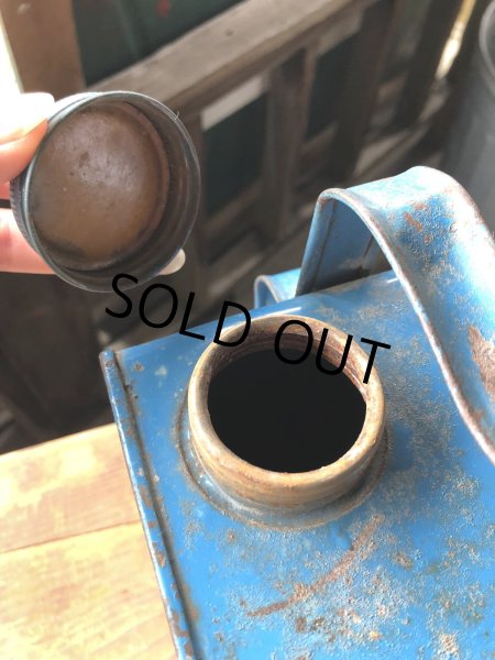 画像17: 50s Vintage ESSO Blue Valor Paraffin Can (R628)  (17)