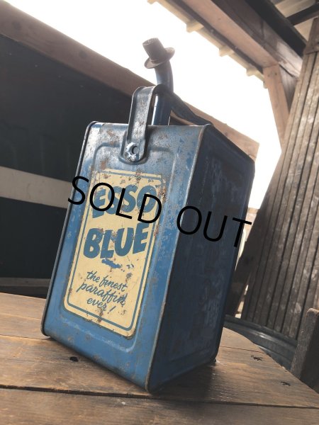 画像21: 50s Vintage ESSO Blue Valor Paraffin Can (R628)  (21)
