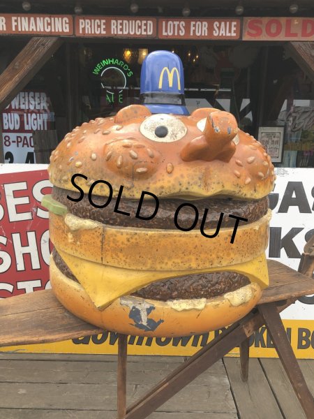 画像5: 70s Vintage Mcdonald's Playland Officer Big Mac Head Statue Huge (R633) (5)