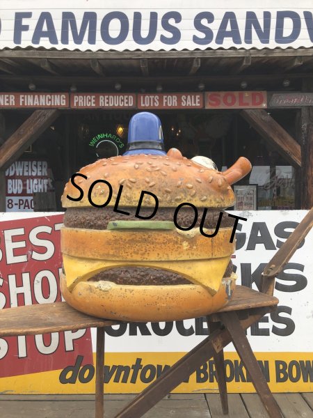 画像8: 70s Vintage Mcdonald's Playland Officer Big Mac Head Statue Huge (R633) (8)