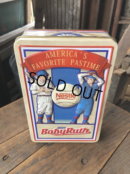 画像1: Vintage Advertising Tin Can Nestle BABY RUTH AMERICA'S FAVORITE PASTIME (R636) (1)