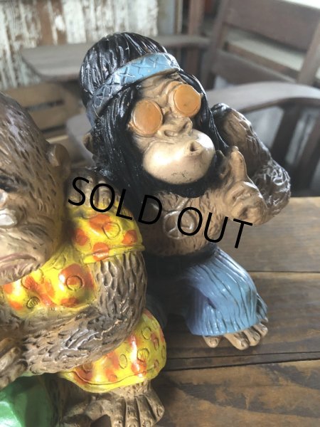 画像8: 70s Universal Statuary Corp V. Kendrick Hippy &amp; Parents Gorilla Figure Statue (R634) (8)