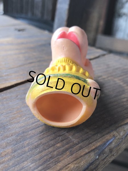 画像6: 70s Vintage Rushton NEW ZOO REVUE Henrietta the Hippo Finger Puppet (R639) (6)