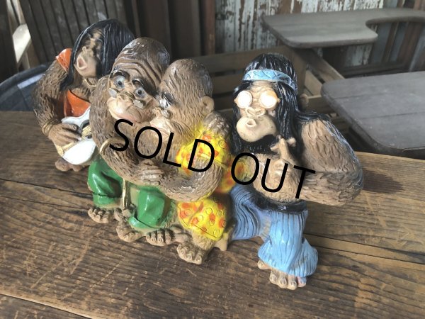 画像6: 70s Universal Statuary Corp V. Kendrick Hippy &amp; Parents Gorilla Figure Statue (R634) (6)