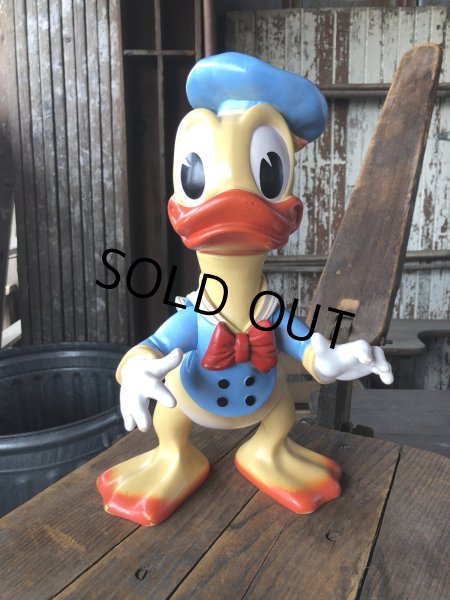 画像5: 60s Vintage Ledraplastic Ledra Disney Donald Duck Squeak Rubber Toy BIG SIZE (R640) (5)
