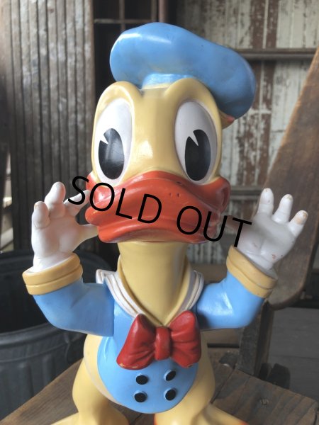 画像6: 60s Vintage Ledraplastic Ledra Disney Donald Duck Squeak Rubber Toy BIG SIZE (R640) (6)