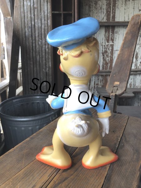 画像3: 60s Vintage Ledraplastic Ledra Disney Donald Duck Squeak Rubber Toy BIG SIZE (R640) (3)