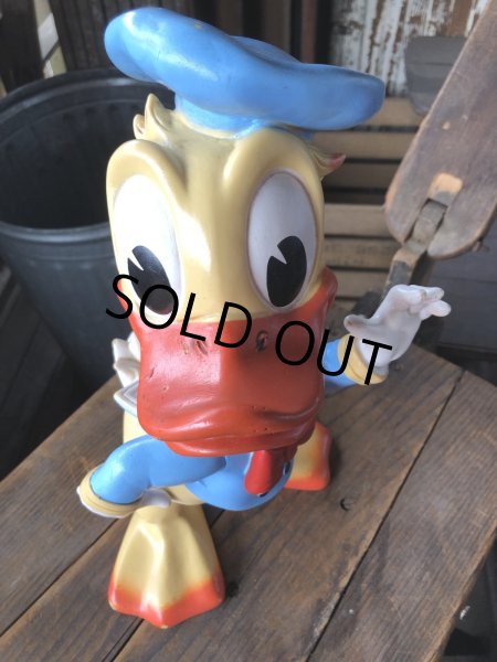 画像10: 60s Vintage Ledraplastic Ledra Disney Donald Duck Squeak Rubber Toy BIG SIZE (R640) (10)