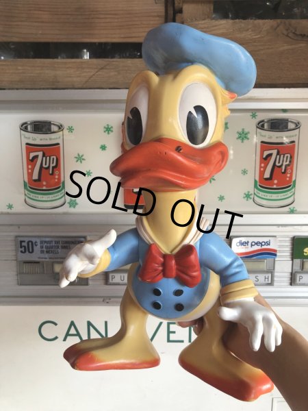 画像17: 60s Vintage Ledraplastic Ledra Disney Donald Duck Squeak Rubber Toy BIG SIZE (R640) (17)