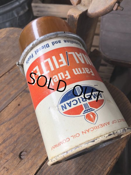 画像8: Vintage AMERICAN Oil Co Farm Fuels Final Filter Can (R642) (8)