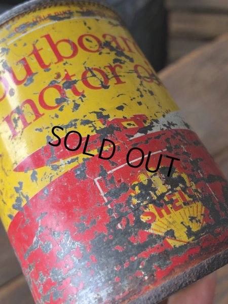 画像7: Vintage SHELL outboard motor oil Can (R647) (7)