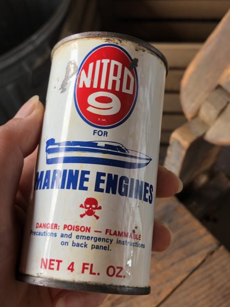 画像1: Vintage NITRO 9 MARINE ENGINES Can (R648) (1)