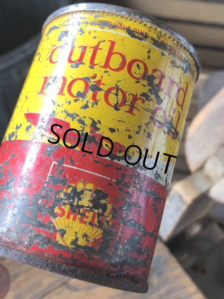 画像8: Vintage SHELL outboard motor oil Can (R647) (8)