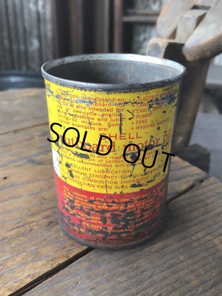 画像4: Vintage SHELL outboard motor oil Can (R647) (4)