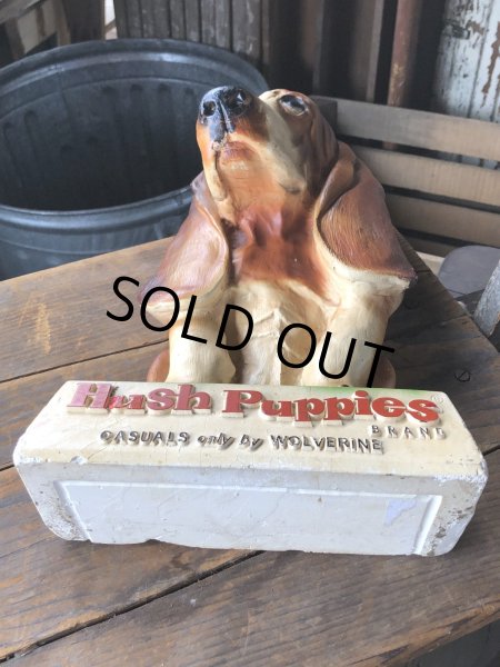 画像11: 60s Vintage Hush Puppies Brand Advertising Basset Hound Store Display Statue (R654) (11)