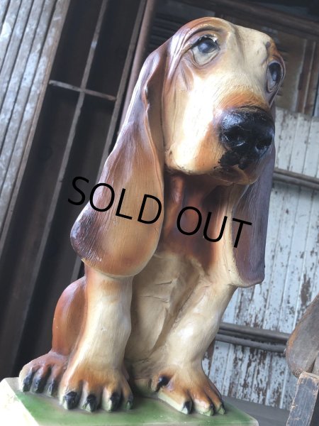 画像7: 60s Vintage Hush Puppies Brand Advertising Basset Hound Store Display Statue (R654) (7)