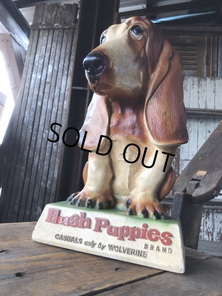 画像2: 60s Vintage Hush Puppies Brand Advertising Basset Hound Store Display Statue (R654) (2)