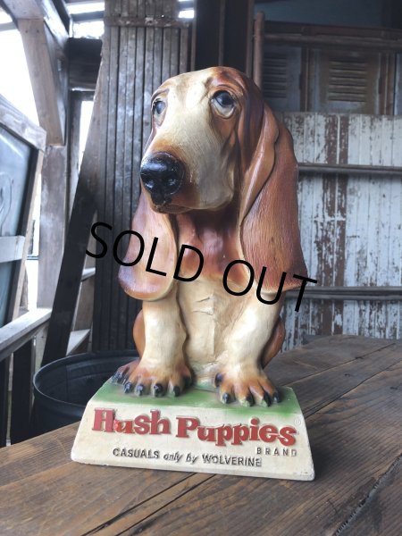 画像12: 60s Vintage Hush Puppies Brand Advertising Basset Hound Store Display Statue (R654) (12)
