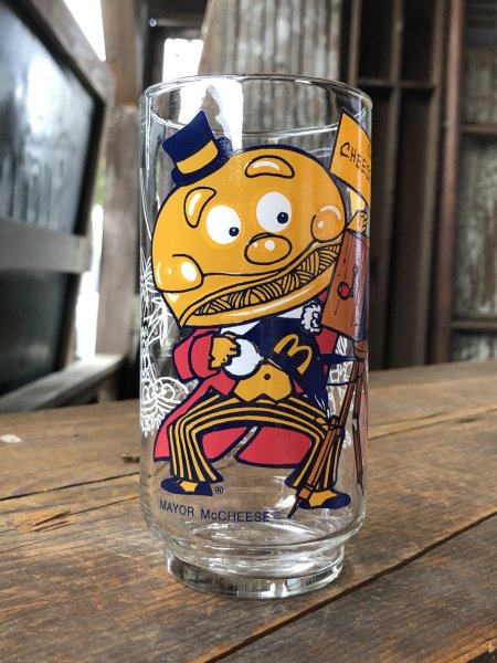画像2: 70s Vintage Glass McDonaland Action Series Mayor McCheese (R656) (2)