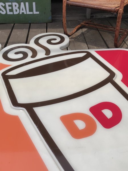 画像11: 【店舗引き取り限定】 Vintage Advertising Dunkin' Donuts Store Display Sign Huge!!! (R659) (11)