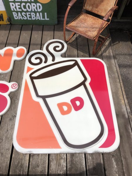 画像13: 【店舗引き取り限定】 Vintage Advertising Dunkin' Donuts Store Display Sign Huge!!! (R659) (13)