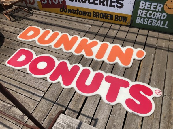 画像2: 【店舗引き取り限定】 Vintage Advertising Dunkin' Donuts Store Display Sign Huge!!! (R659) (2)