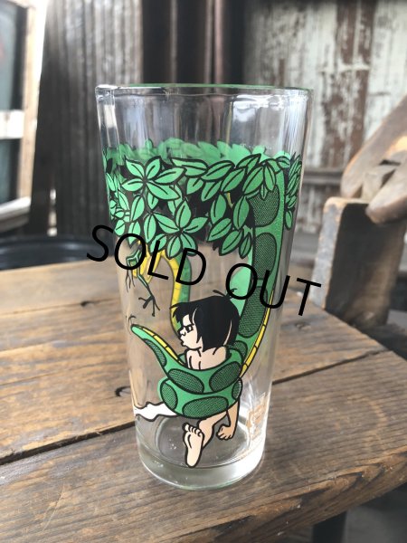 画像2: 70s Vintage Pepsi Glass Disney The Jungle Book Kaa (R662) (2)