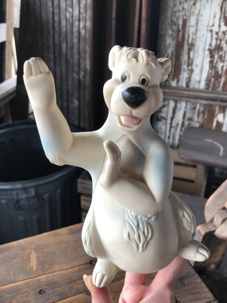 画像14: 60s Vintage Holland Hall Walt Disney Jungle Book Baloo Rubber Squeak Toy (R661) (14)