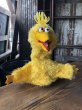 画像1: 80s Vintage Sesame Street Big Bird Hand Puppet Doll (R663) (1)