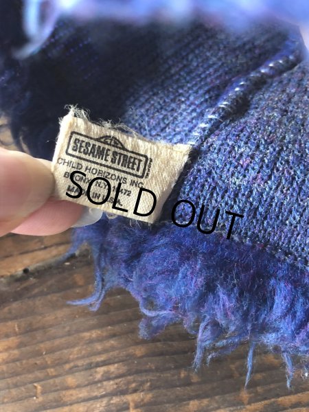 画像7: 70s Vintage Sesame Street Grover Hand Puppet Doll (R663) (7)