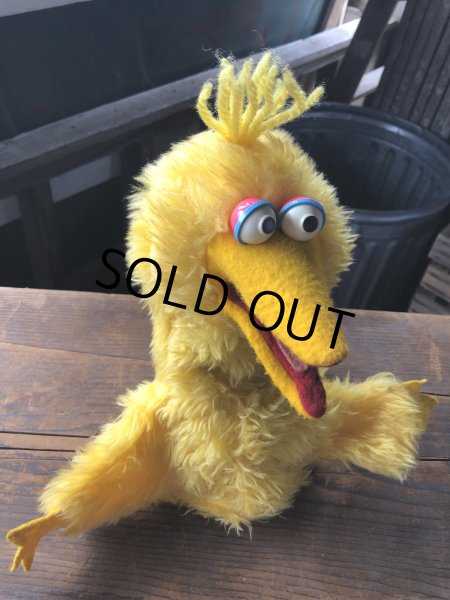 画像5: 80s Vintage Sesame Street Big Bird Hand Puppet Doll (R663) (5)