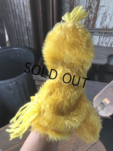 画像8: 80s Vintage Sesame Street Big Bird Hand Puppet Doll (R663) (8)