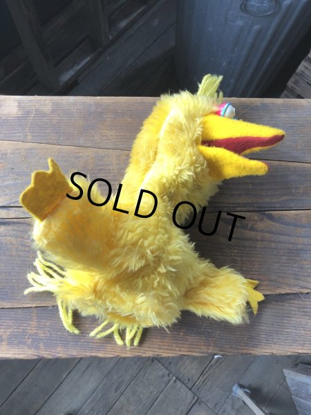 画像6: 80s Vintage Sesame Street Big Bird Hand Puppet Doll (R663) (6)