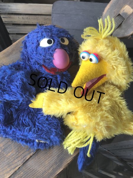 画像11: 80s Vintage Sesame Street Big Bird Hand Puppet Doll (R663) (11)