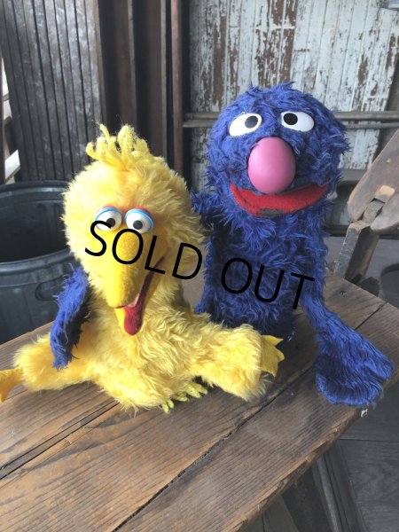 画像11: 70s Vintage Sesame Street Grover Hand Puppet Doll (R663) (11)