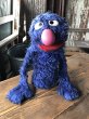 画像1: 70s Vintage Sesame Street Grover Hand Puppet Doll (R663) (1)