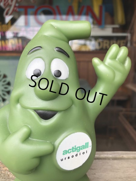 画像5: 80s Vintage Advertising Actigall Ursodiol Gallbladder Mascot Vinyl Doll (R665) (5)