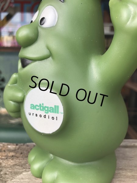 画像13: 80s Vintage Advertising Actigall Ursodiol Gallbladder Mascot Vinyl Doll (R665) (13)