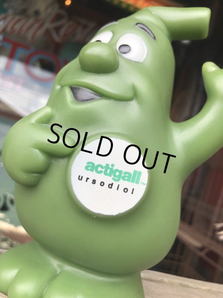 画像2: 80s Vintage Advertising Actigall Ursodiol Gallbladder Mascot Vinyl Doll (R665) (2)
