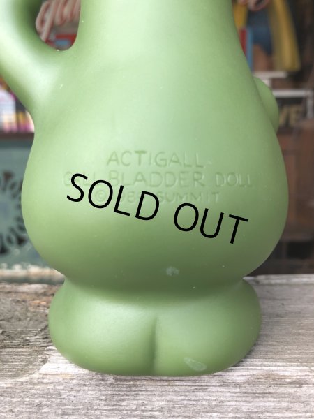 画像4: 80s Vintage Advertising Actigall Ursodiol Gallbladder Mascot Vinyl Doll (R665) (4)