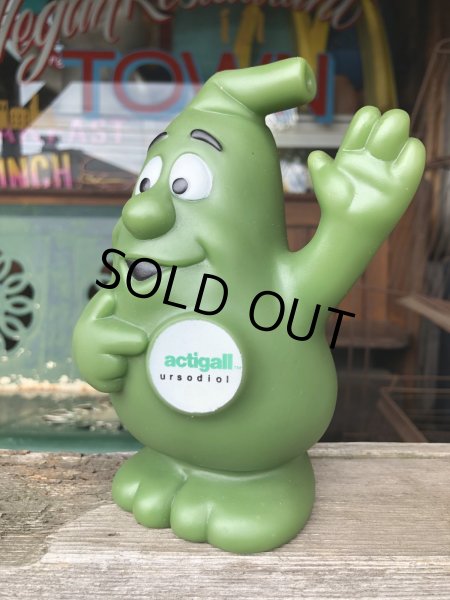 画像10: 80s Vintage Advertising Actigall Ursodiol Gallbladder Mascot Vinyl Doll (R665) (10)